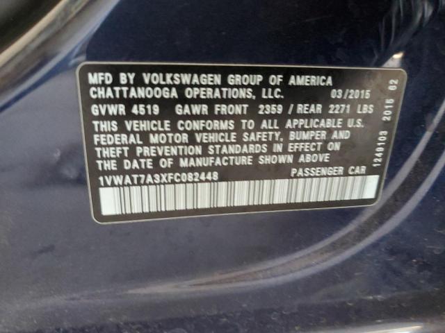 2015 VOLKSWAGEN PASSAT S - 1VWAT7A3XFC082448