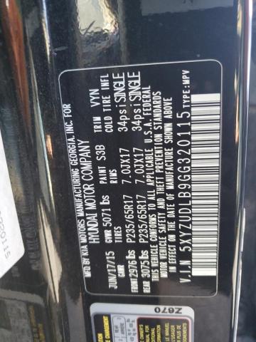 2016 HYUNDAI SANTA FE S - 5XYZUDLB9GG320115