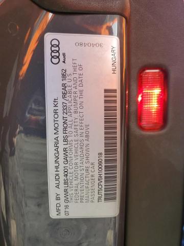 2017 AUDI TT TRUT5CFV5H1006018