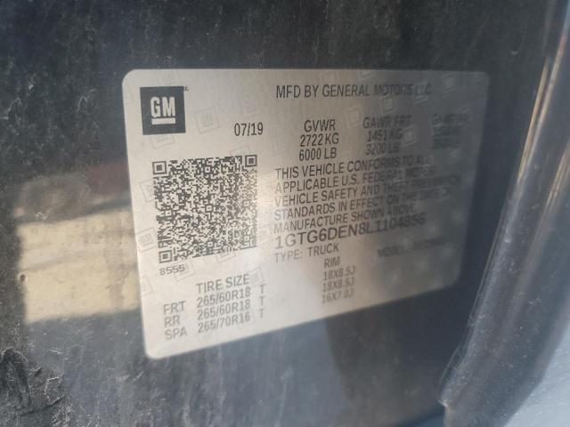 2020 GMC CANYON SLT 1GTG6DEN8L1104856