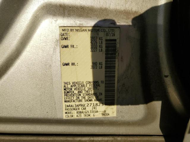 2016 NISSAN ALTIMA 2.5 - 1N4AL3AP9GC271825
