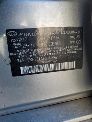 2017 HYUNDAI SONATA SPO - 5NPE34AF5HH596115