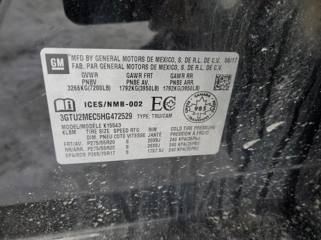 2017 GMC SIERRA K15 - 3GTU2MEC5HG472529