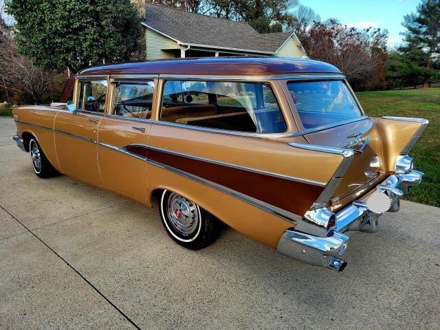 CHEVROLET WAGON 1957 brown   VB57N173900 photo #4