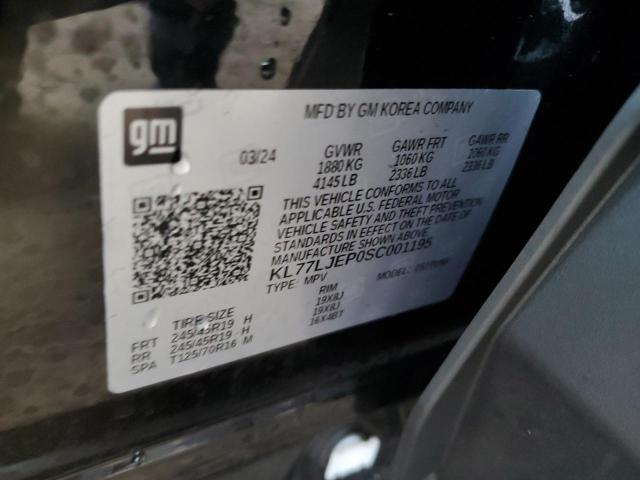 2025 CHEVROLET TRAX 2RS KL77LJEP0SC001195