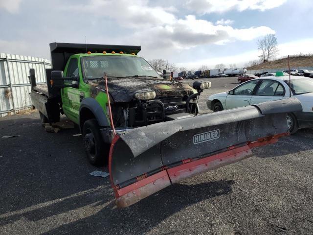 FORD F550 SUPER 2008 green chassis diesel 1FDAF57R98ED34686 photo #1