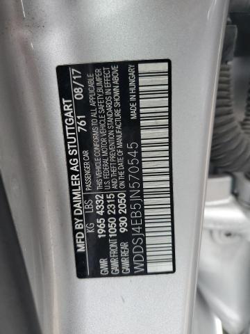 2018 MERCEDES-BENZ CLA 250 WDDSJ4EB5JN570545