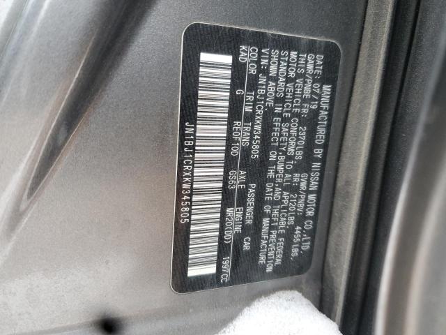 2019 NISSAN ROGUE SPOR - JN1BJ1CRXKW345805