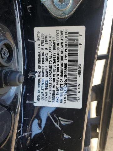 2016 HONDA CIVIC LX - 19XFC2F57GE053666