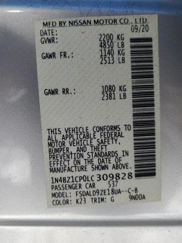2020 NISSAN LEAF SV PL - 1N4BZ1CP0LC309828