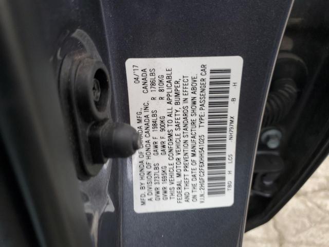 2017 HONDA CIVIC LX 2HGFC2F6XHH541025