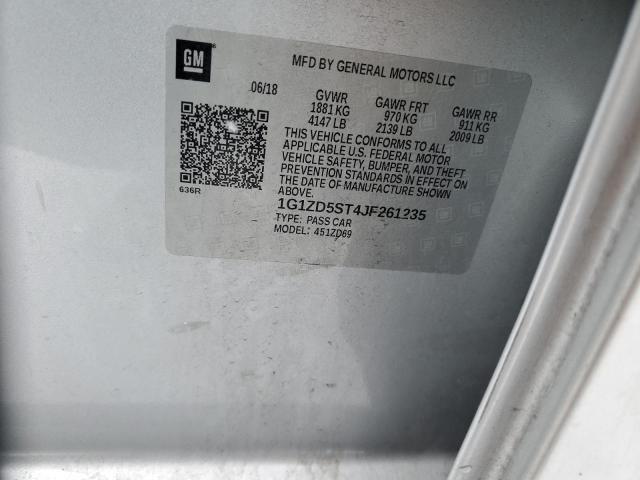 2018 CHEVROLET MALIBU LT - 1G1ZD5ST4JF261235