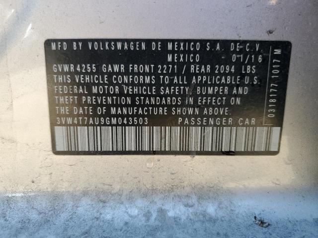 2016 VOLKSWAGEN GTI S/SE 3VW4T7AU9GM043503