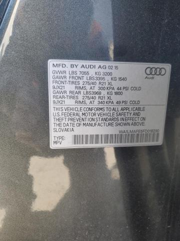 2015 AUDI Q7 TDI PRE - WA1LMAFE5FD018290