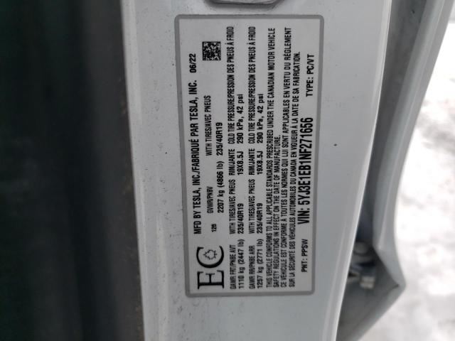 2022 TESLA MODEL 3 - 5YJ3E1EB1NF271656