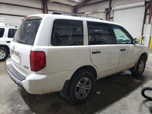 HONDA PILOT EXL 2004 white  gas 5FNYF18584B007924 photo #4