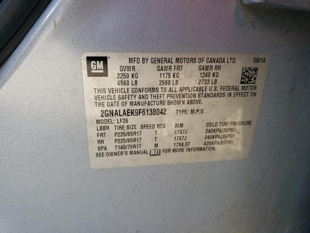 2015 CHEVROLET EQUINOX LS - 2GNALAEK9F6138042