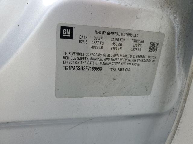 2015 CHEVROLET CRUZE LS - 1G1PA5SH2F7189593