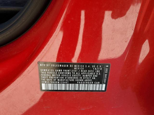 2019 VOLKSWAGEN JETTA S - 3VWC57BU0KM125407