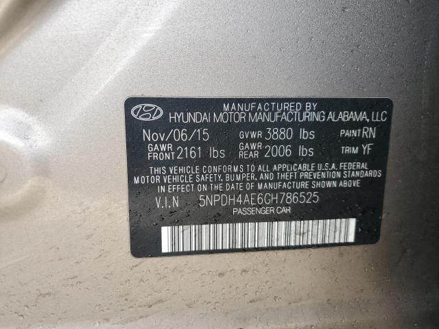 2016 HYUNDAI ELANTRA SE - 5NPDH4AE6GH786525