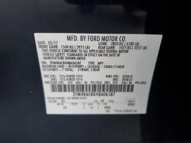 2017 FORD FLEX SEL - 2FMHK6C8XHBA06587
