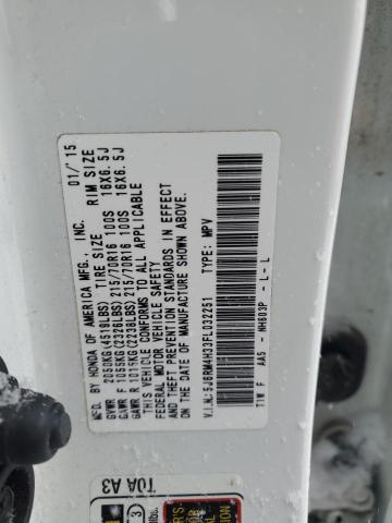 2015 HONDA CR-V LX - 5J6RM4H33FL032251