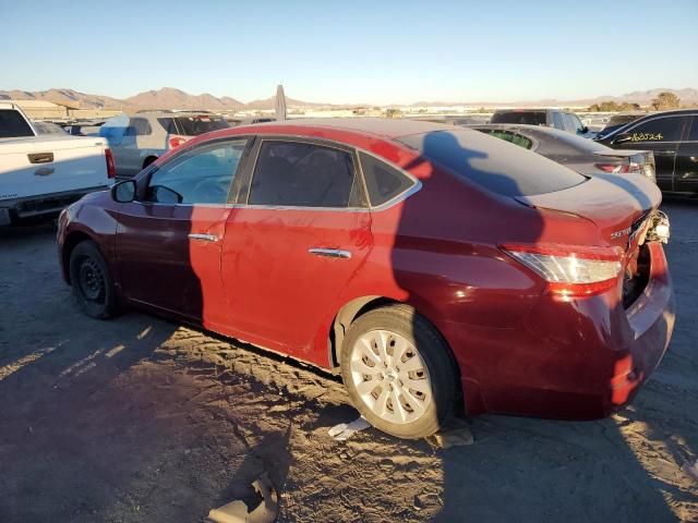 NISSAN SENTRA S 2014 red sedan 4d gas 3N1AB7AP9EY239551 photo #3