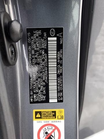 2015 LEXUS CT 200 JTHKD5BH6F2238069