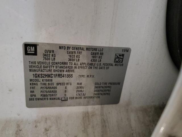 2015 GMC YUKON XL K 1GKS2HKC1FR541866