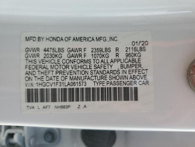 2020 HONDA ACCORD SPO - 1HGCV1F31LA061573