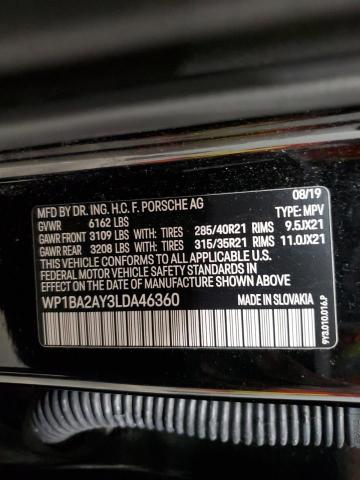 2020 PORSCHE CAYENNE CO WP1BA2AY3LDA46360