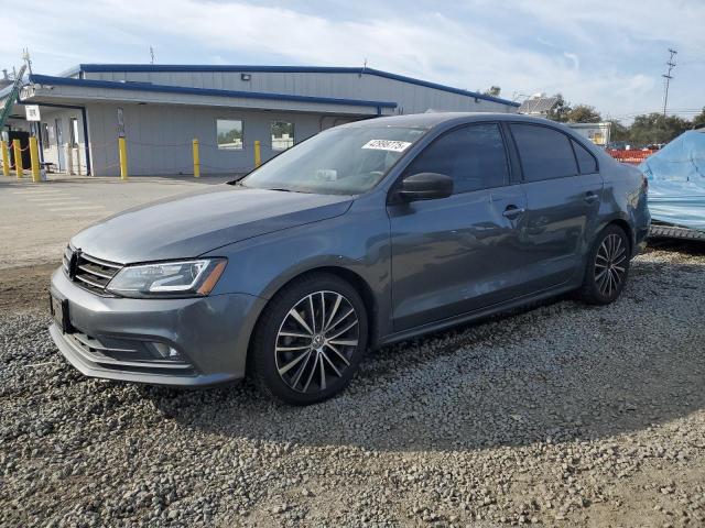 VOLKSWAGEN JETTA SPOR 2016 gray  gas 3VWD17AJ7GM383194 photo #1