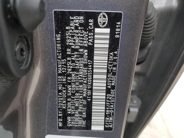 2016 TOYOTA CAMRY - 4T1BF1FK0GU554417