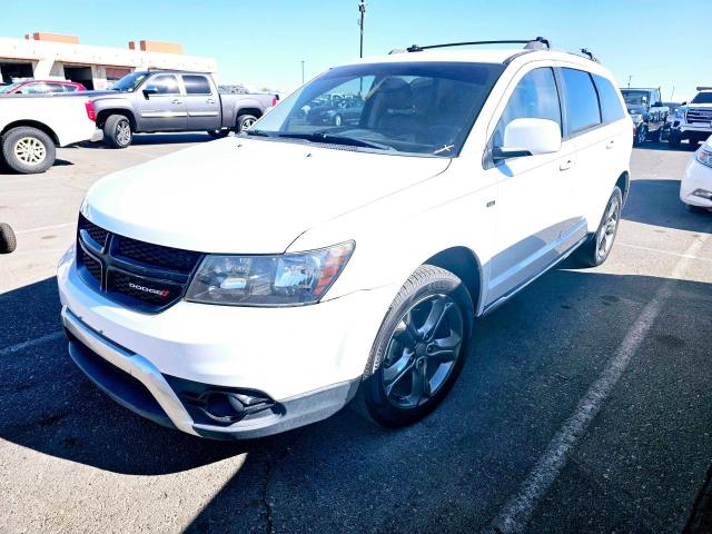 DODGE JOURNEY CR 2015 white 4dr spor flexible fuel 3C4PDDGG3FT693333 photo #3