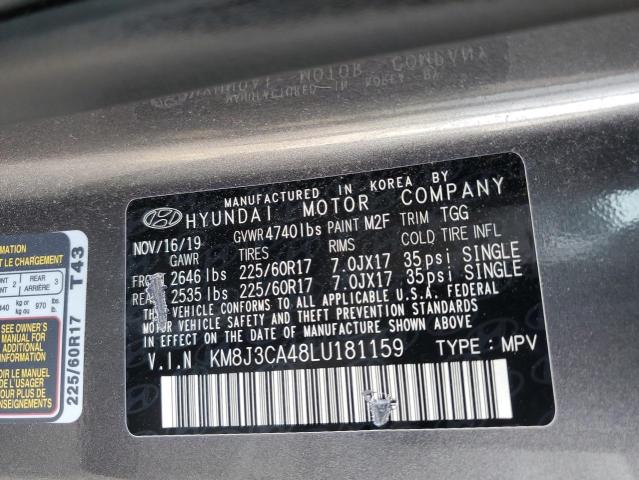 2020 HYUNDAI TUCSON KM8J3CA48LU181159