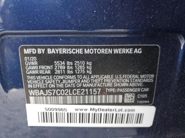 2020 BMW M550XI - WBAJS7C02LCE21157