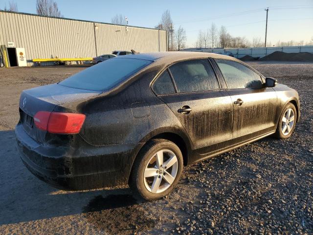 VOLKSWAGEN JETTA TDI 2011 black sedan 4d diesel 3VWLL7AJ4BM075107 photo #4