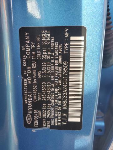 2016 HYUNDAI TUCSON LIM KM8J33A24GU179509