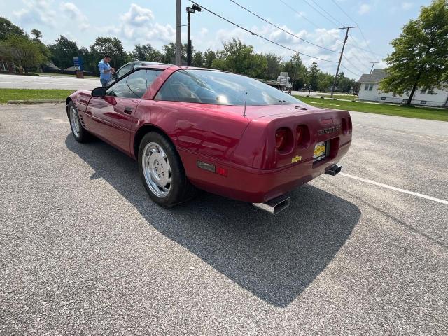 CHEVROLET CORVETTE 1993 burgundy coupe gas 1G1YY23PXP5104890 photo #4