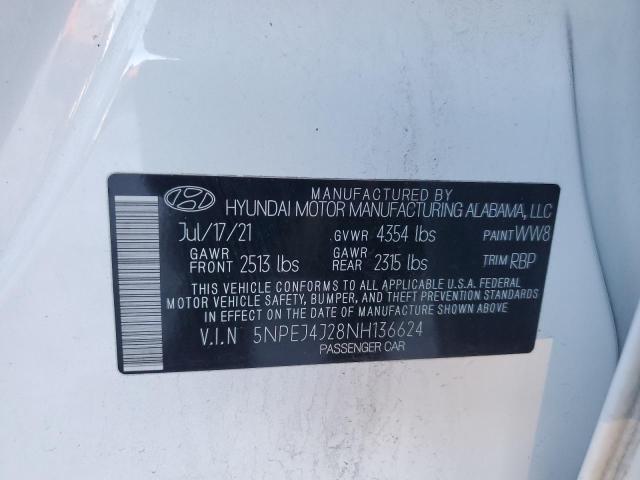 2022 HYUNDAI SONATA SEL - 5NPEJ4J28NH136624