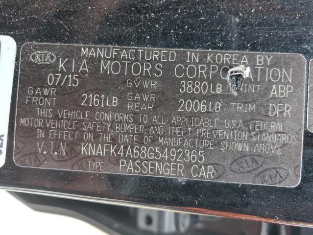 2016 KIA FORTE LX - KNAFK4A68G5492365