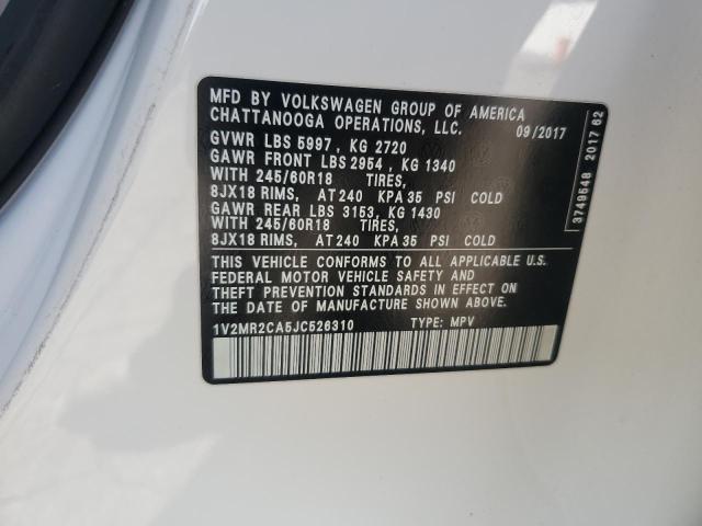 2018 VOLKSWAGEN ATLAS SEL - 1V2MR2CA5JC526310
