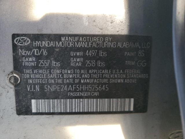 2017 HYUNDAI SONATA SE 5NPE24AF5HH525645