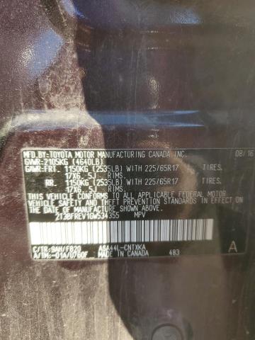 2016 TOYOTA RAV4 LE 2T3BFREV1GW534355