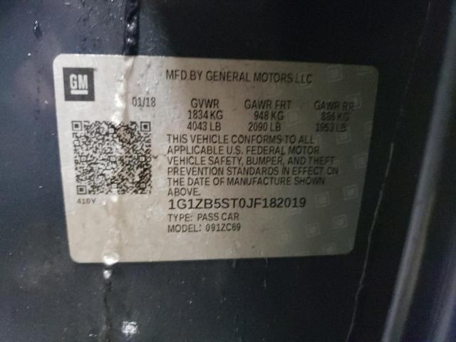 2018 CHEVROLET MALIBU LS - 1G1ZB5ST0JF182019
