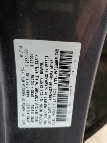 2016 HONDA ACCORD EX - 1HGCR2F71GA117529