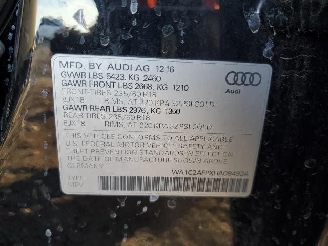 2017 AUDI Q5 PREMIUM - WA1C2AFPXHA094924