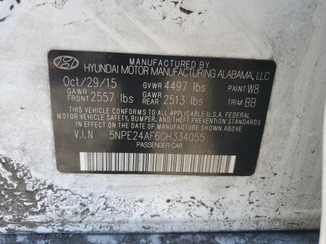 2016 HYUNDAI SONATA SE 5NPE24AF6GH334055
