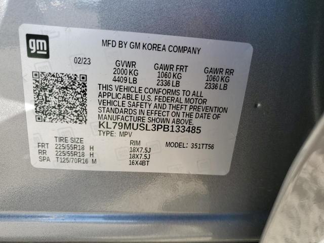 2023 CHEVROLET TRAILBLAZE KL79MUSL3PB133485