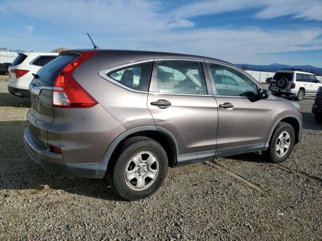 HONDA CR-V LX 2015 gray  gas 3CZRM3H39FG714798 photo #4